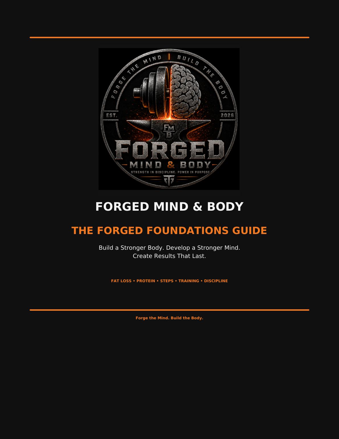 Cover of the Forged Foundations Guide