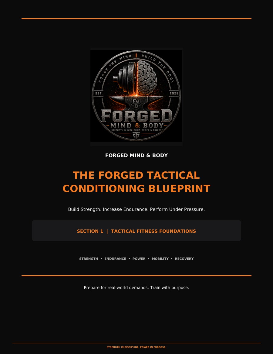 Cover of the Forged Tactical Conditioning Blueprint